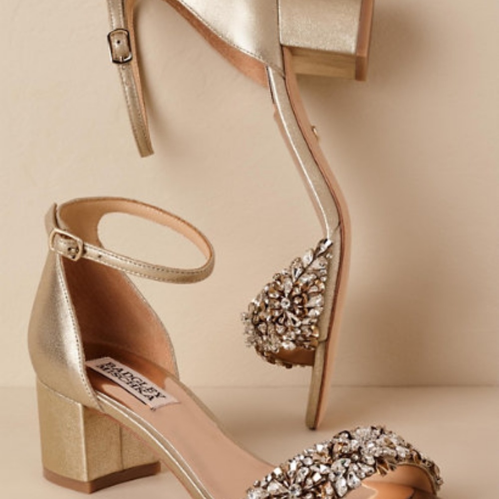Badgley Mischka Vega Heels BHLDN 9.5